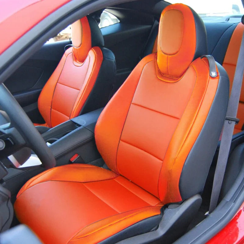 Artificial Nappa Leather Camaro Seat Covers for 2010–2024