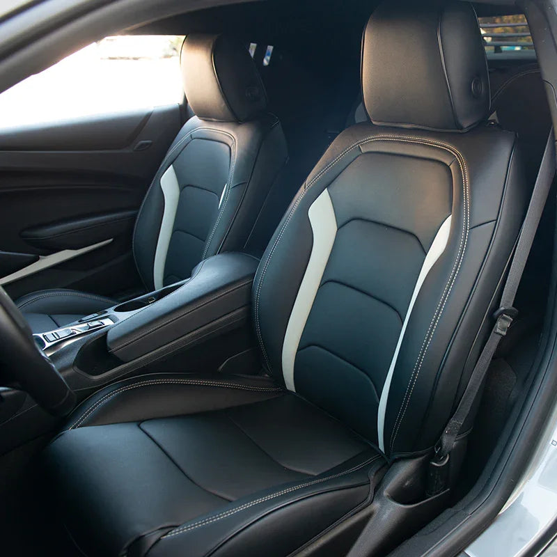 Artificial Nappa Leather Camaro Seat Covers for 2010–2024