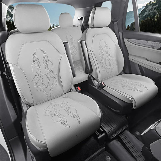 Half-Cover Suede Car Seat Cushion Pads for Lynk & Co 09