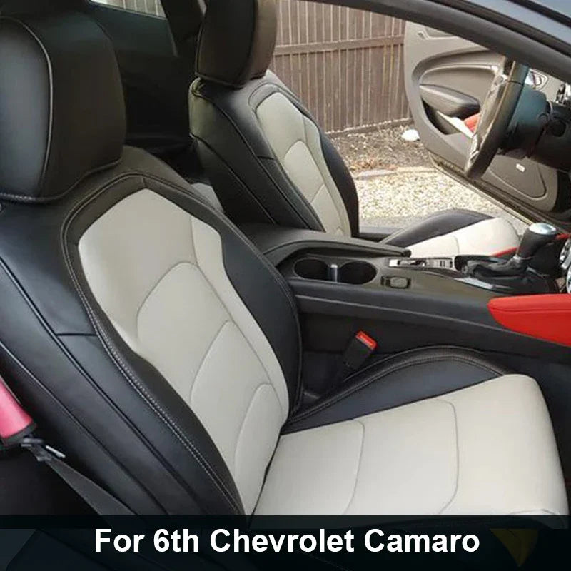 Artificial Nappa Leather Camaro Seat Covers for 2010–2024