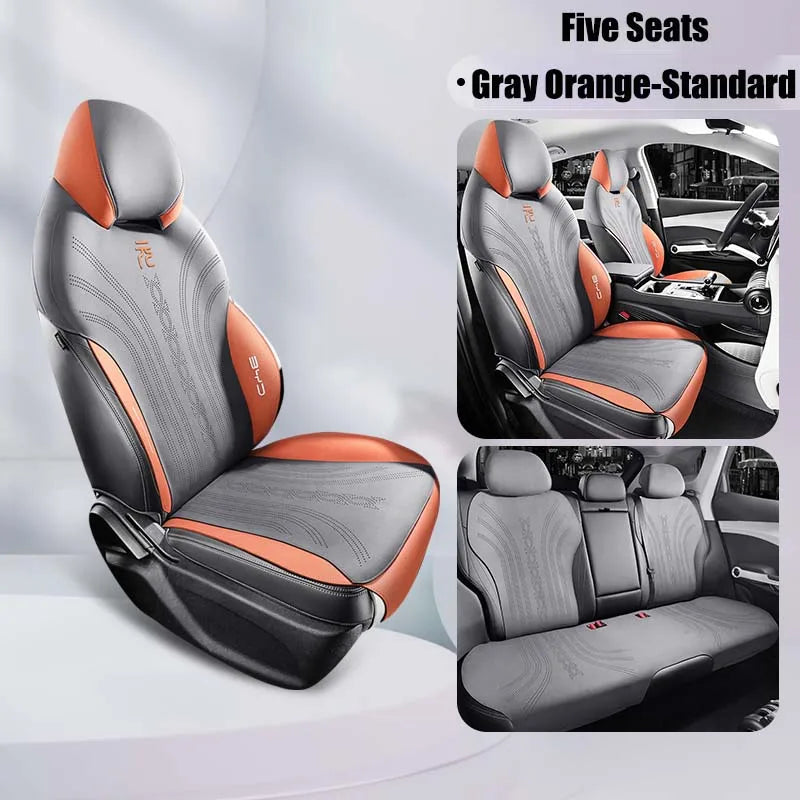 Half-Cover Suede Leather Seat Cushion Pads for BYD Atto 3 / Yuan Plus