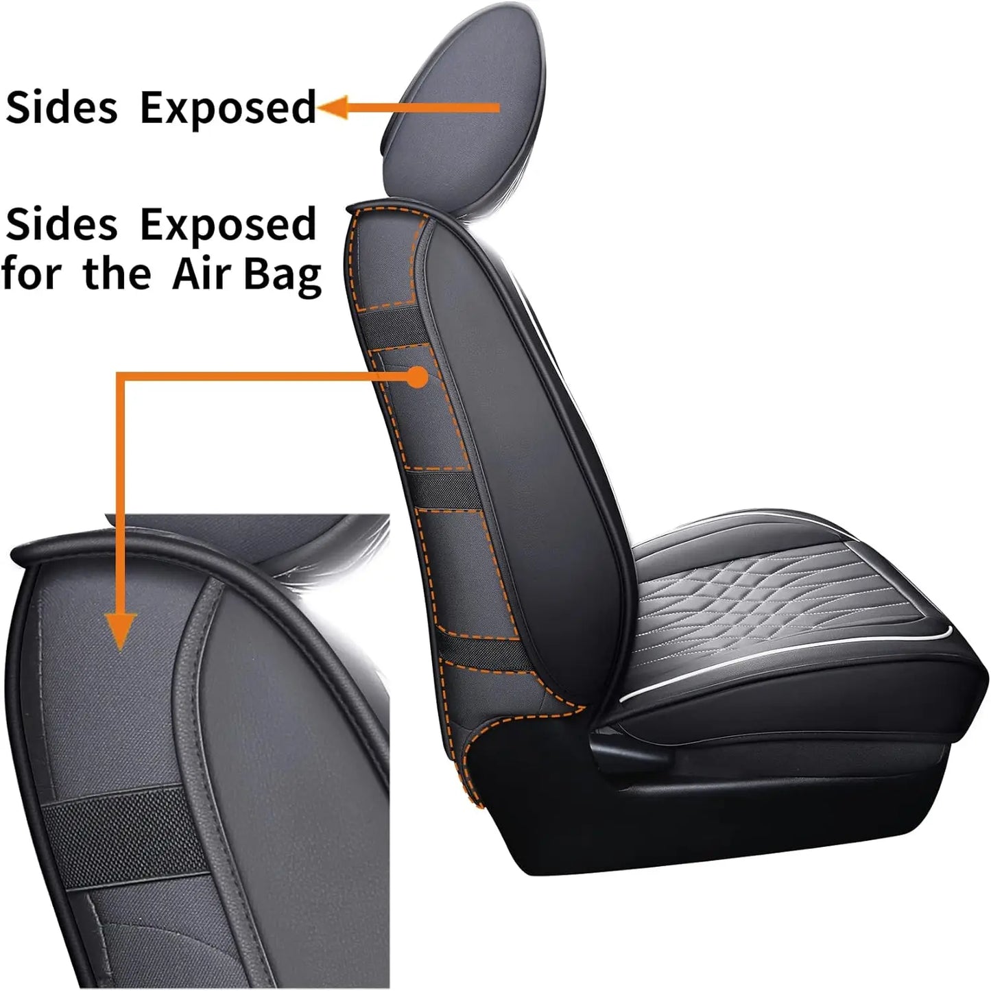 Leather Seat Covers for Toyota Tacoma (2005–2023)
