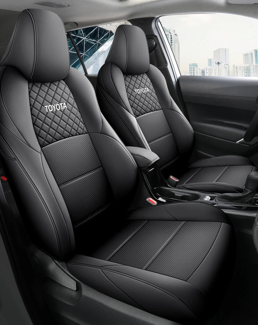 Leather Seat Covers for Toyota bZ4X
