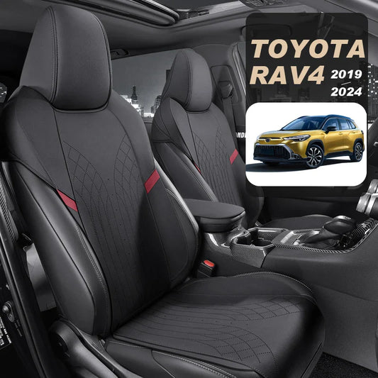 Half-Cover Suede Car Seat Cushion Pads for Toyota RAV4