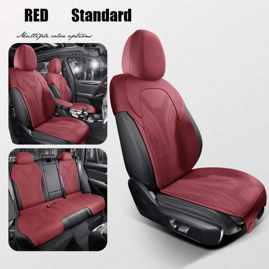 Half-Cover Suede Car Seat Cushion Pad for BMW 5 Series
