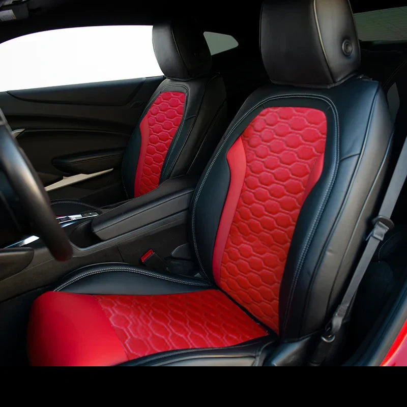 Artificial Nappa Leather Camaro Seat Covers for 2010–2024