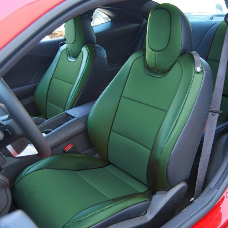 Artificial Nappa Leather Camaro Seat Covers for 2010–2024