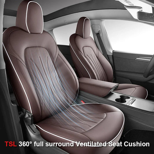 Ventilated Cooling Seat Cushion with 10 Fans for Tesla Model 3 - Full Surround