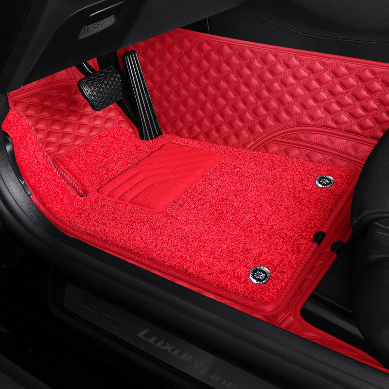 Custom-Fit Leather Floor Mats