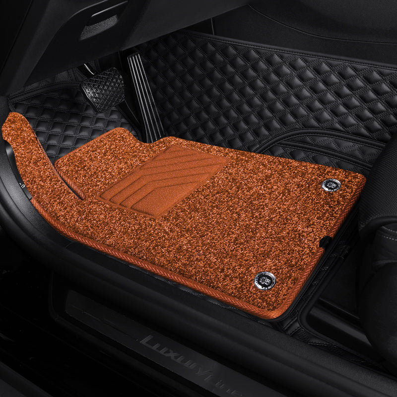 Custom-Fit Leather Floor Mats