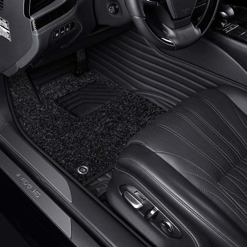 Custom-Fit Leather Floor Mats