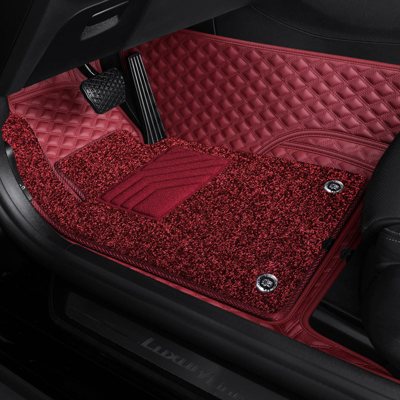 Custom-Fit Leather Floor Mats