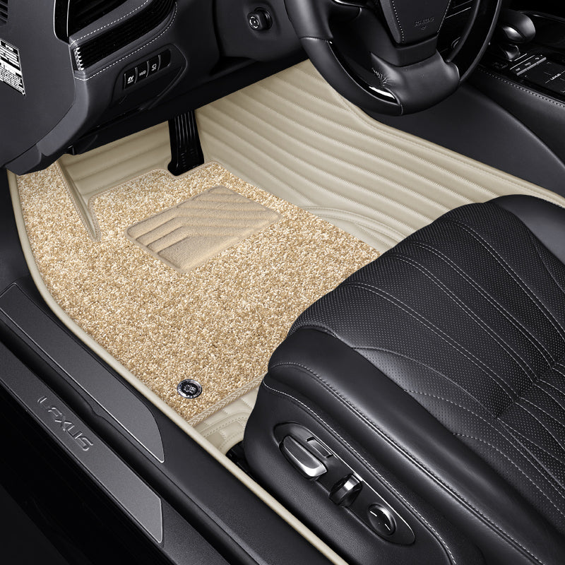Custom-Fit Leather Floor Mats