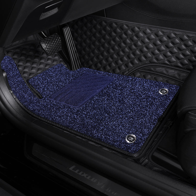 Custom-Fit Leather Floor Mats