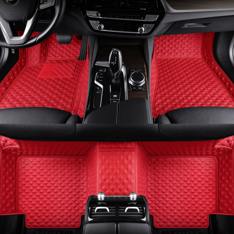 Custom-Fit Leather Floor Mats