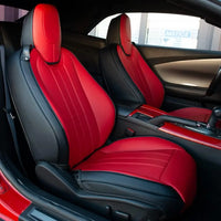 Artificial Nappa Leather Camaro Seat Covers for 2010–2024