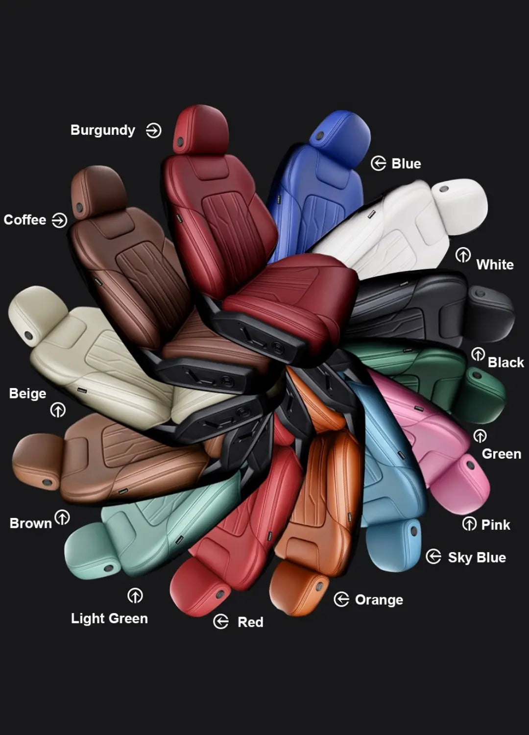 Custom leather seat covers