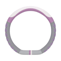 38 cm Anti-Slip Pink Cat Claws Leather Steering Wheel Cover