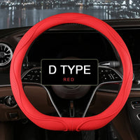 38 cm Universal Leather Steering Wheel Cover – Fashion Style