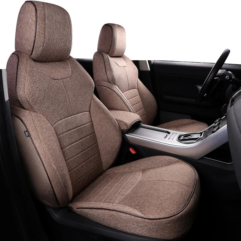 Flax Linen Seat Covers for Range Rover 2000