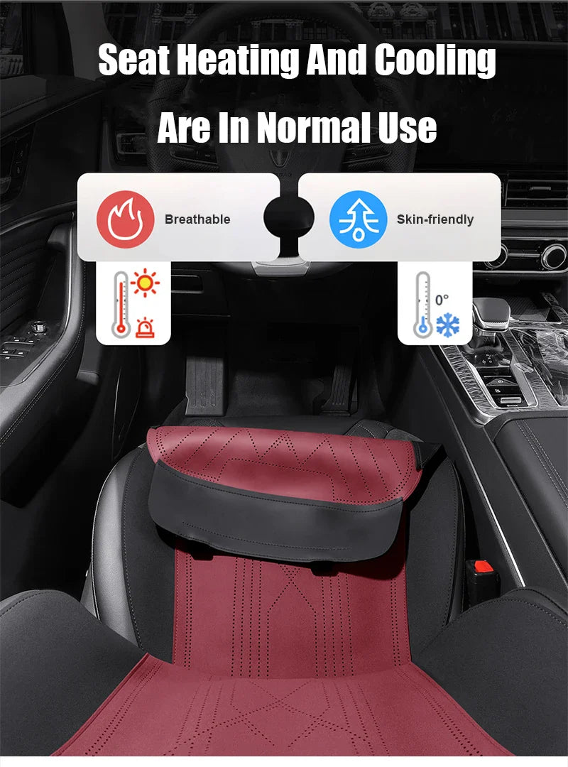 Half Cover Suede Car Seat Cushion Pads for Hongqi HS5