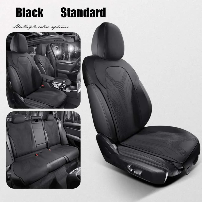 Half-Cover Suede Seat Cushion Pads for BMW 5 Series
