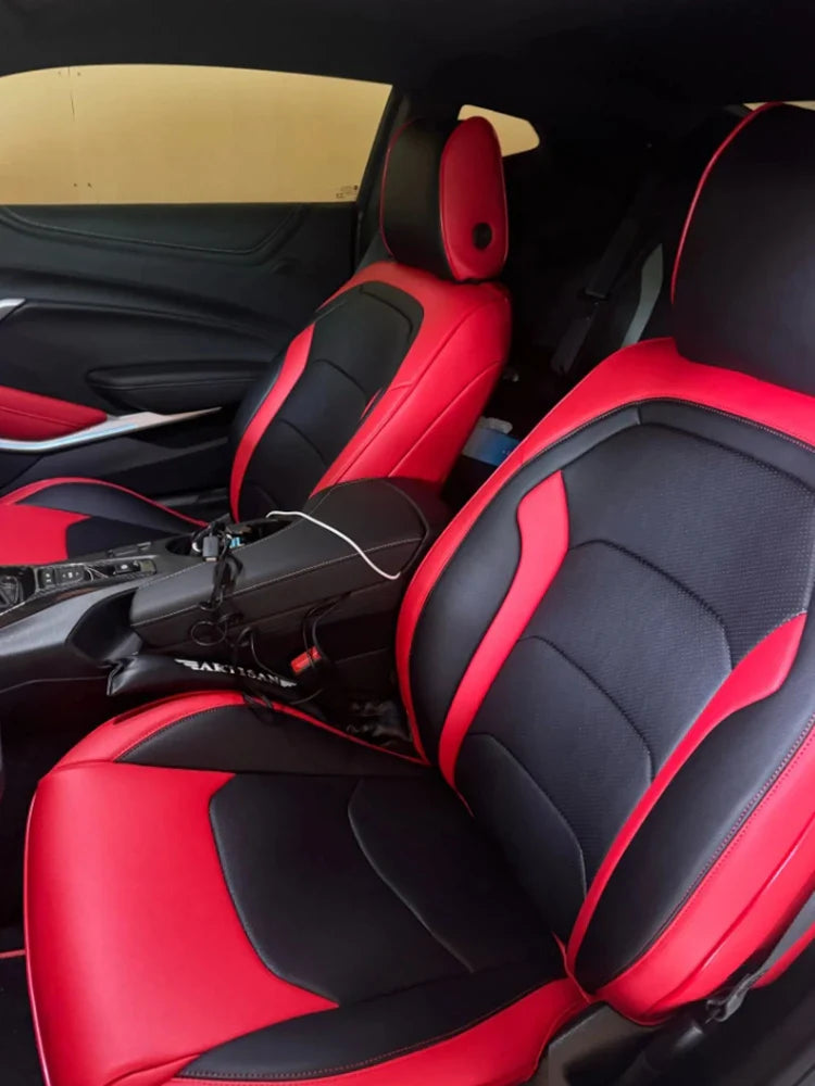 Artificial Nappa Leather Camaro Seat Covers for 2010–2024