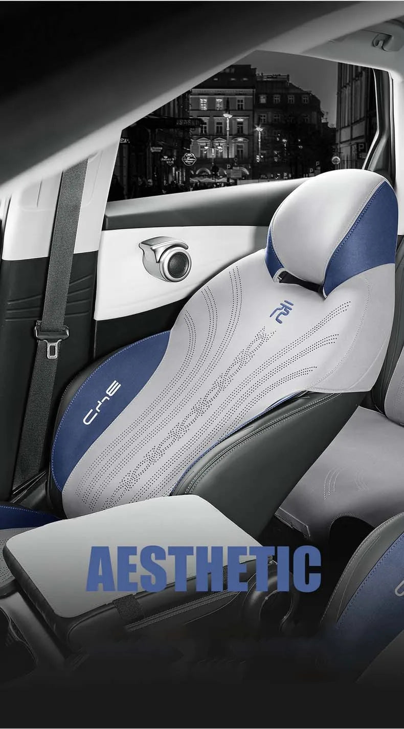 Half-Cover Suede Leather Seat Cushion Pads for BYD Atto 3 / Yuan Plus