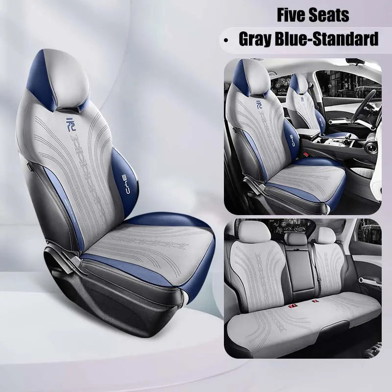 Half-Cover Suede Leather Seat Cushion Pads for BYD Atto 3 / Yuan Plus