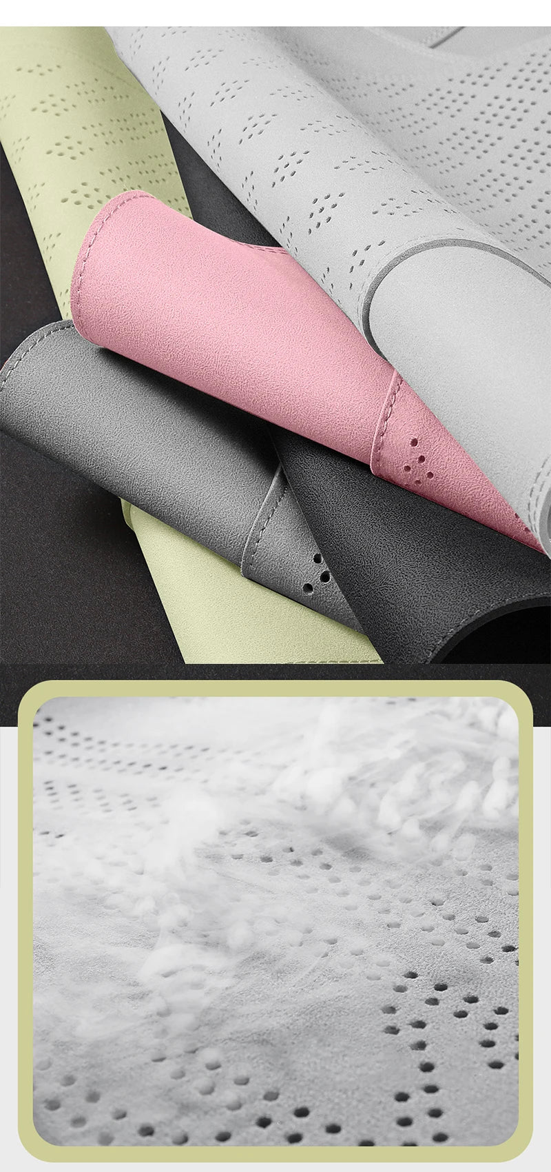 Half-Cover Suede Leather Seat Cushion Pads for BYD Yuan UP