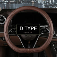 38 cm Universal Leather Steering Wheel Cover – Fashion Style