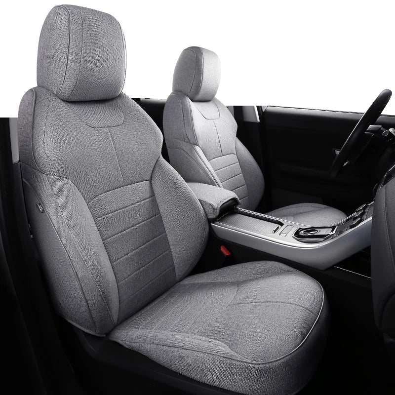 Flax Linen Seat Covers for Range Rover 2000