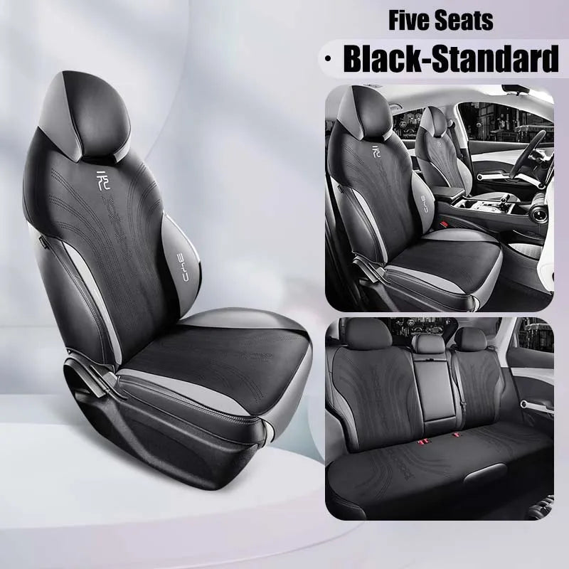 Half-Cover Suede Leather Seat Cushion Pads for BYD Atto 3 / Yuan Plus