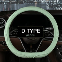 38 cm Universal Leather Steering Wheel Cover – Fashion Style