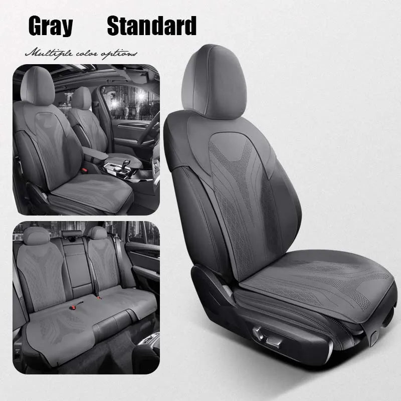 Half-Cover Suede Car Seat Cushion Pad for BMW 5 Series