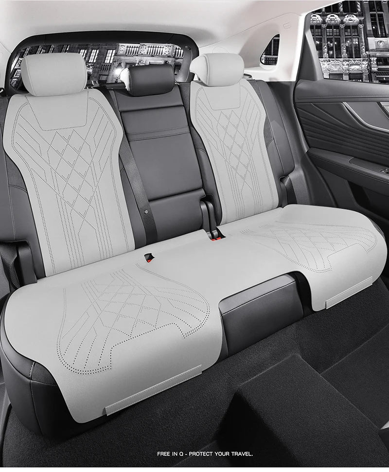 Half Cover Suede Car Seat Cushion Pads for Hongqi HS5