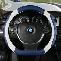 38 cm Universal Leather Steering Wheel Cover – Anti-Slip Massage Grip