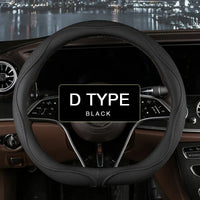 38 cm Universal Leather Steering Wheel Cover – Fashion Style
