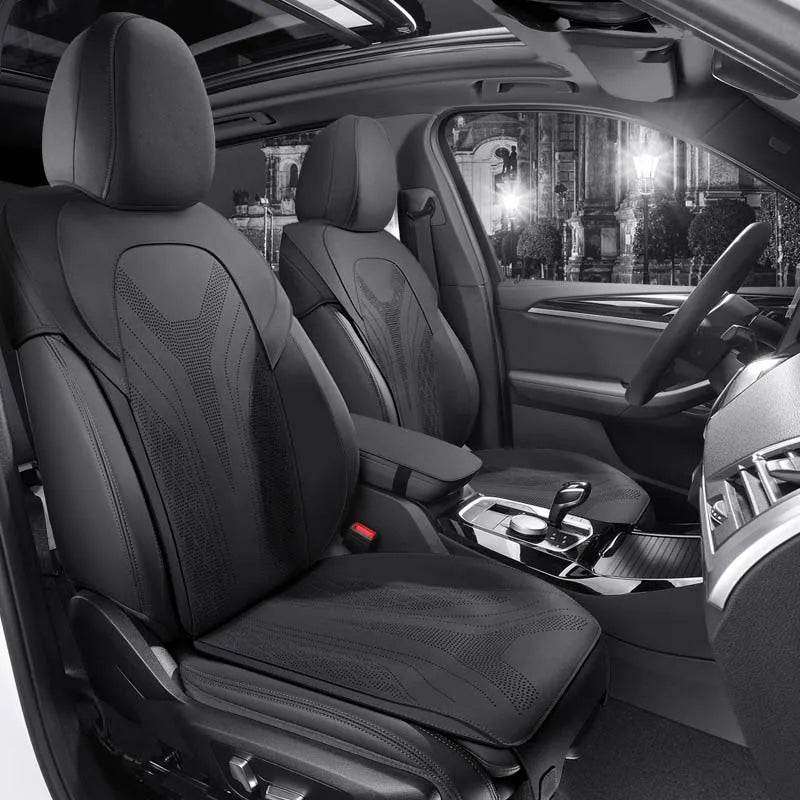 Half-Cover Suede Car Seat Cushion Pad for BMW 5 Series