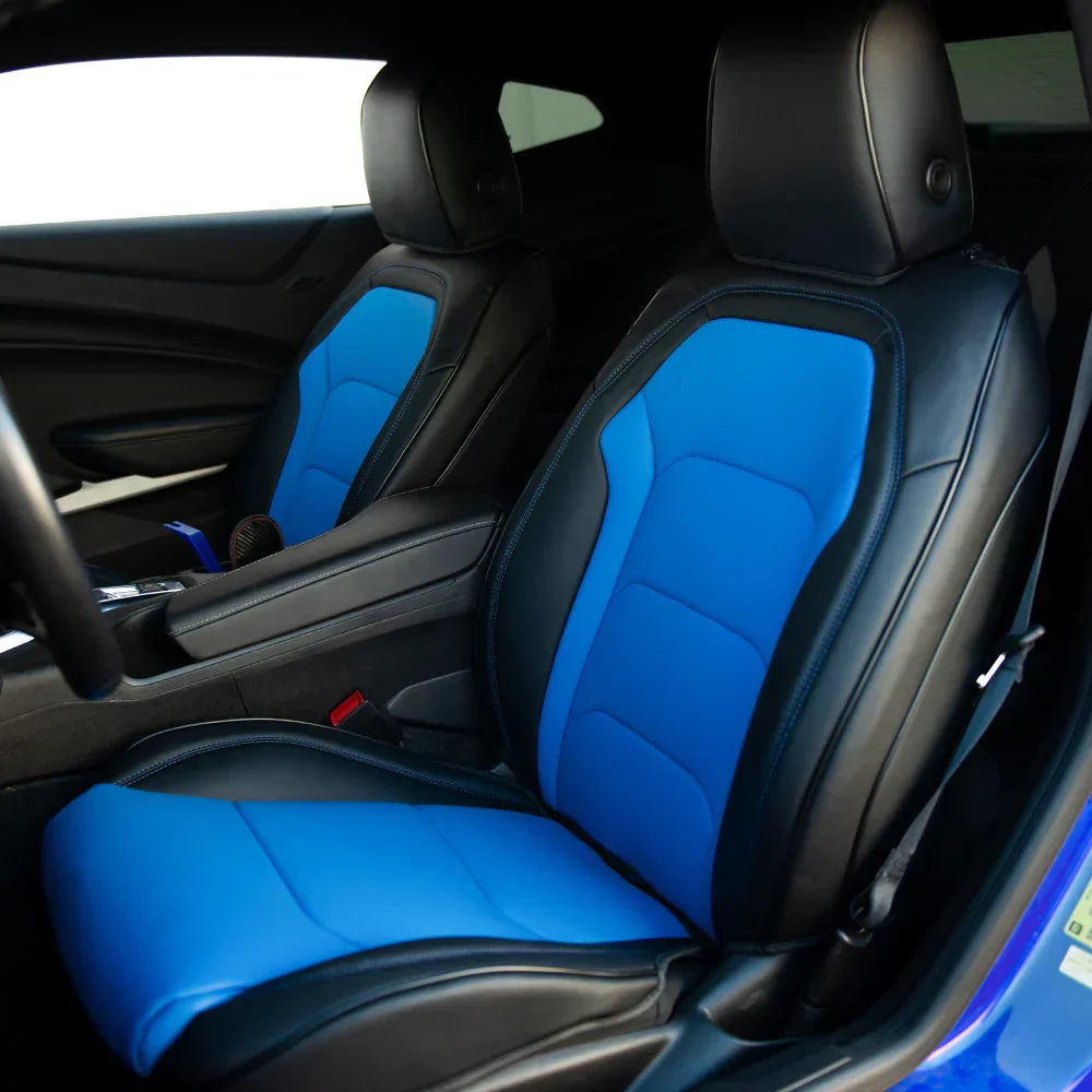 Artificial Nappa Leather Camaro Seat Covers for 2010–2024