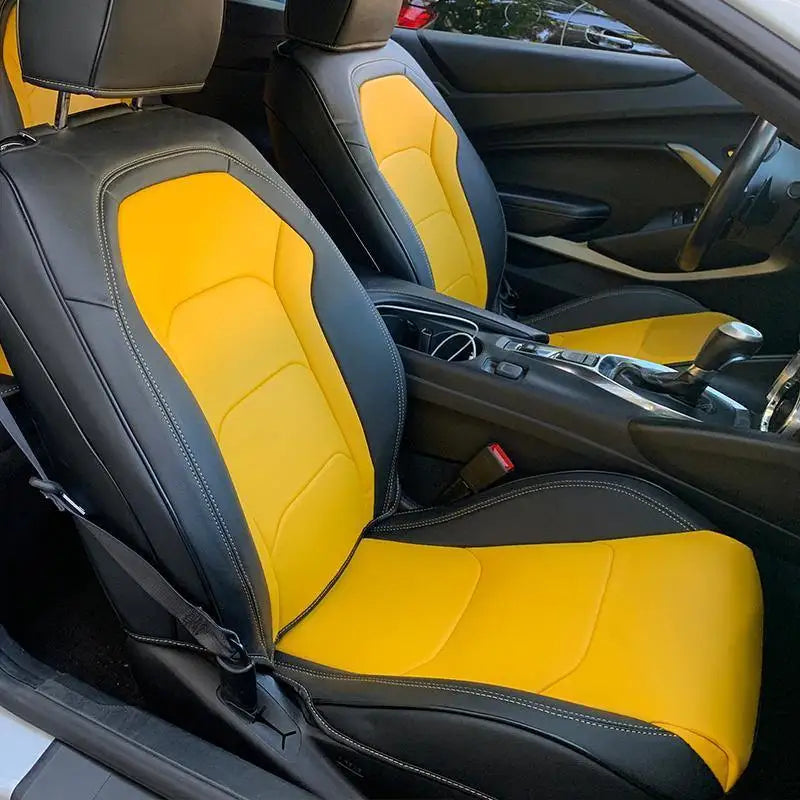 Artificial Nappa Leather Camaro Seat Covers for 2010–2024