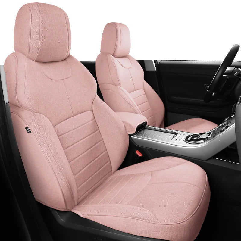 Flax Linen Seat Covers for Range Rover 2000