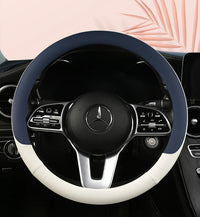 38 cm Fashion Color Leather Steering Wheel Cover