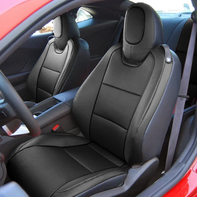 Artificial Nappa Leather Camaro Seat Covers for 2010–2024