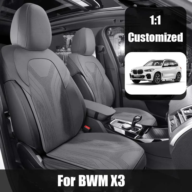Half-Cover Suede Seat Cushion Pads for BMW X3