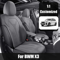 Half-Cover Suede Seat Cushion Pads for BMW X3