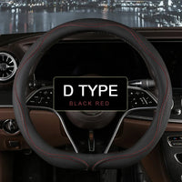 38 cm Universal Leather Steering Wheel Cover – Fashion Style
