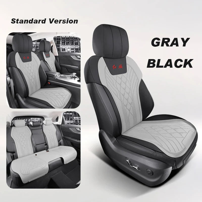Half Cover Suede Car Seat Cushion Pads for Hongqi HS5