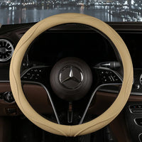 38 cm Universal Leather Steering Wheel Cover – Fashion Style