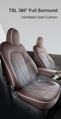 Ventilated Cooling Seat Cushion with 10 Fans for Tesla Model 3 - Full Surround